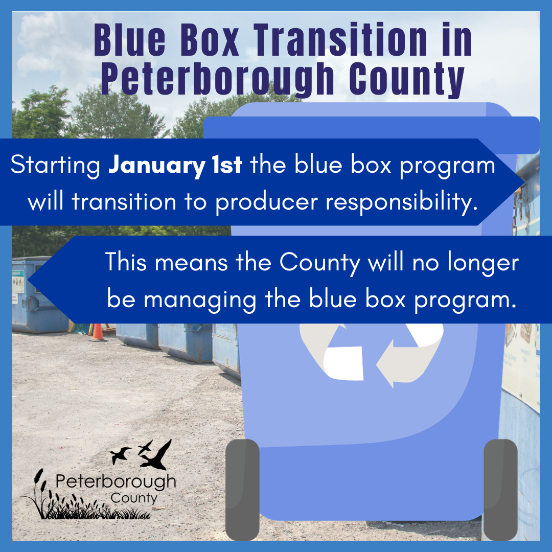 Blue box transition in Peterborough County.