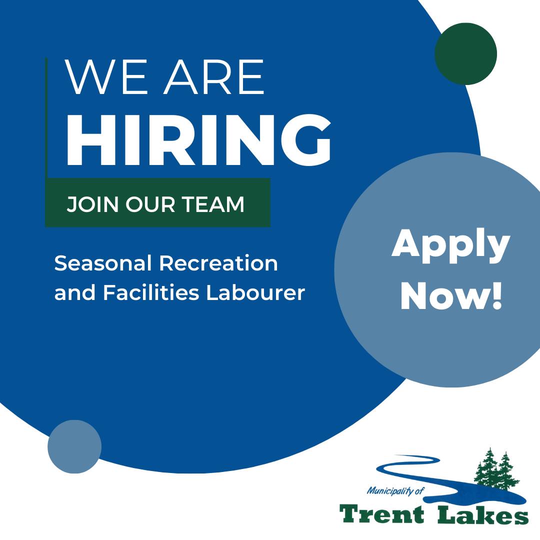 Now hiring Seasonal Recreation and Facilities Labourer.