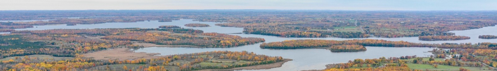 Aerial photo of Trent Lakes