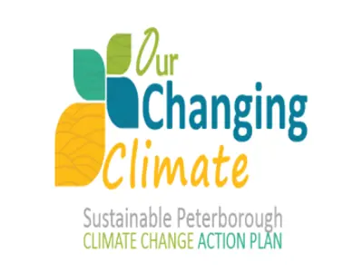 Infographic for Sustainable Peterborough climate change information